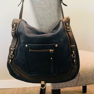 Kooba leather bag purse large blue